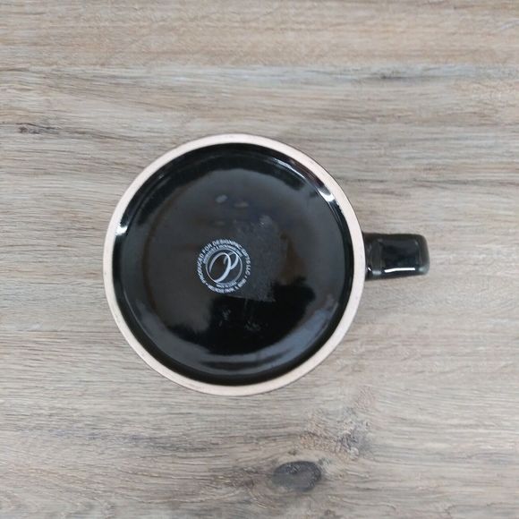 Craftsman Coffee Mug Black Large Ceramic Chili Soup Hot Cocoa Cup - Picture 6 of 7